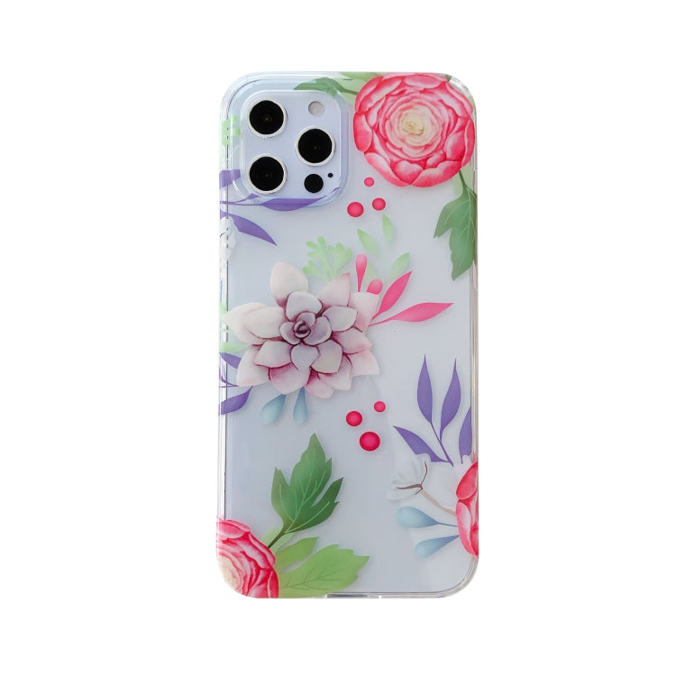 For iPhone 11 Hollow Flowers Pattern TPU Protective Case