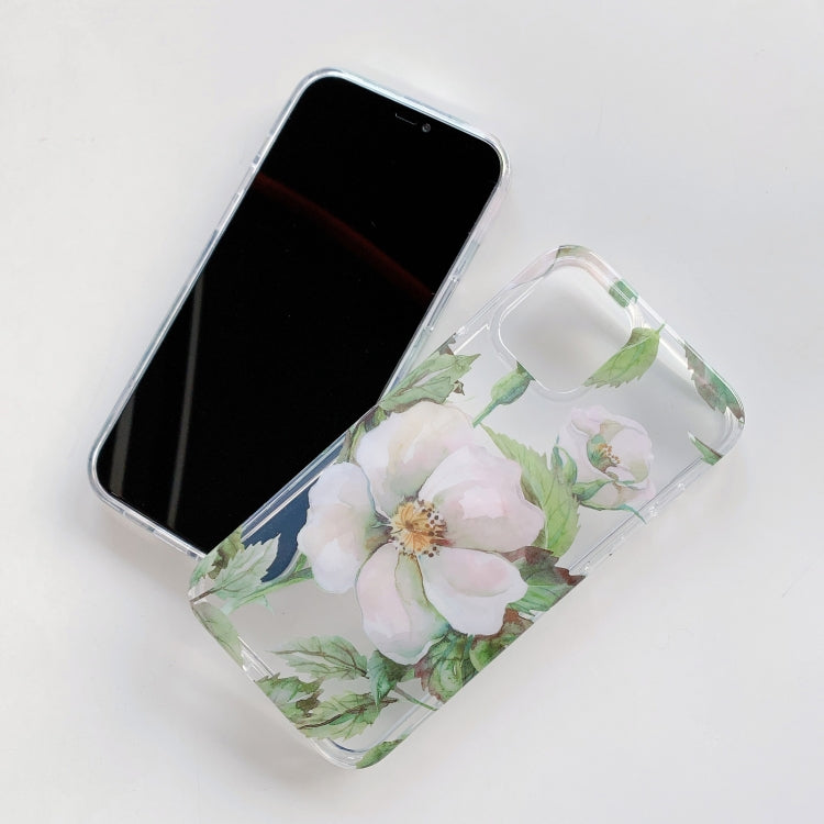 For iPhone 11 Hollow Flowers Pattern TPU Protective Case