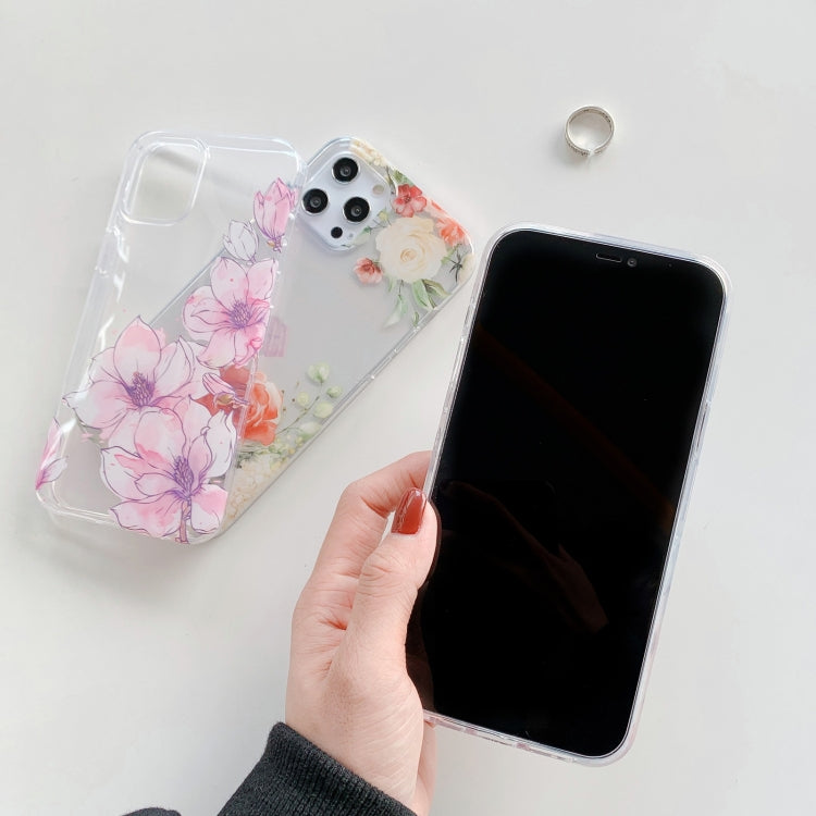 For iPhone 11 Pro Hollow Flowers Pattern TPU Protective Case