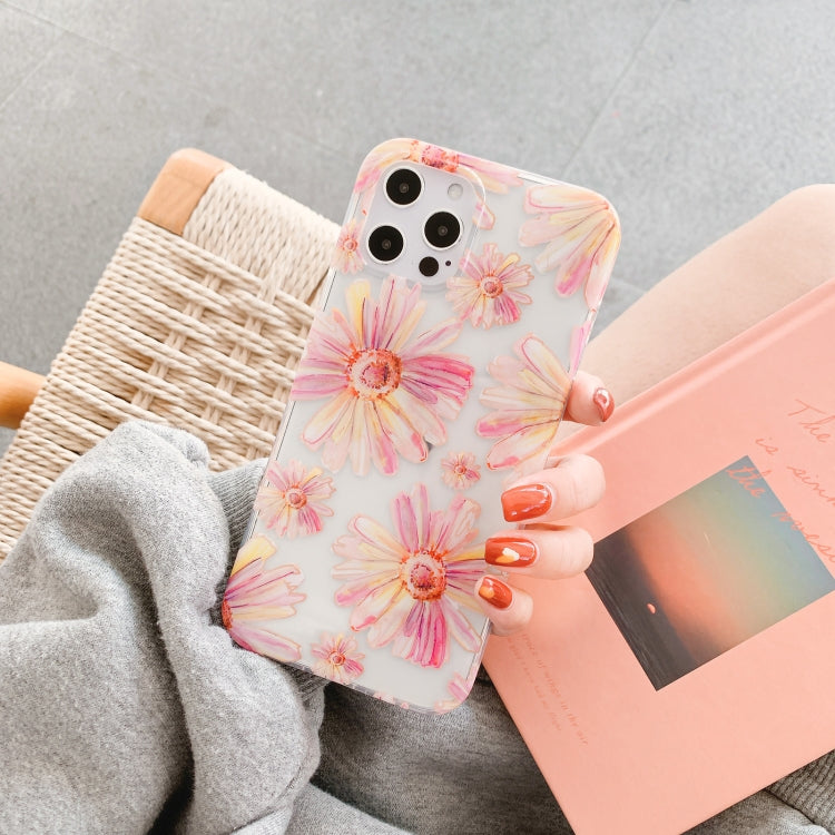 For iPhone 11 Pro Hollow Flowers Pattern TPU Protective Case