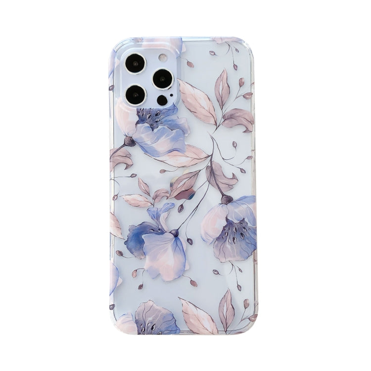 For iPhone 11 Pro Hollow Flowers Pattern TPU Protective Case