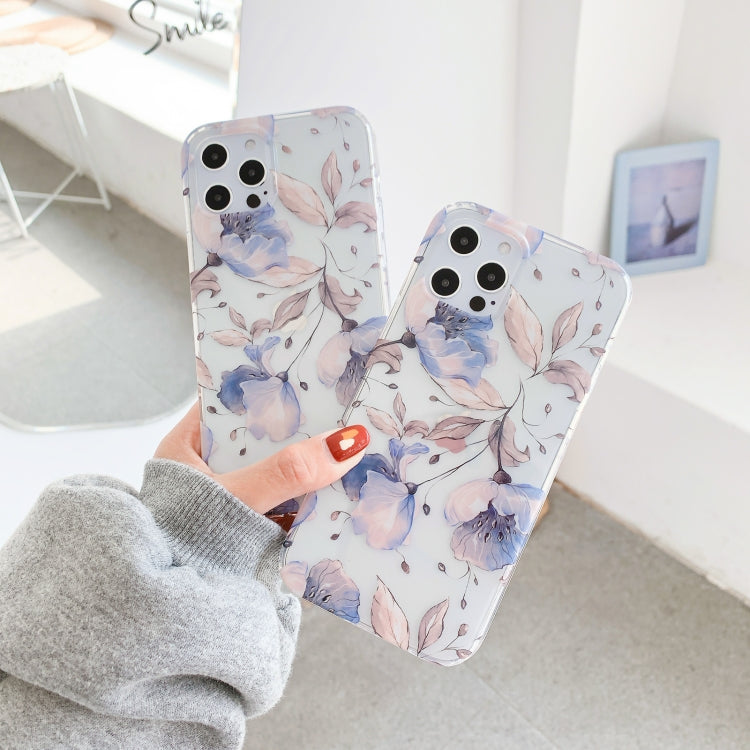 For iPhone 11 Pro Hollow Flowers Pattern TPU Protective Case
