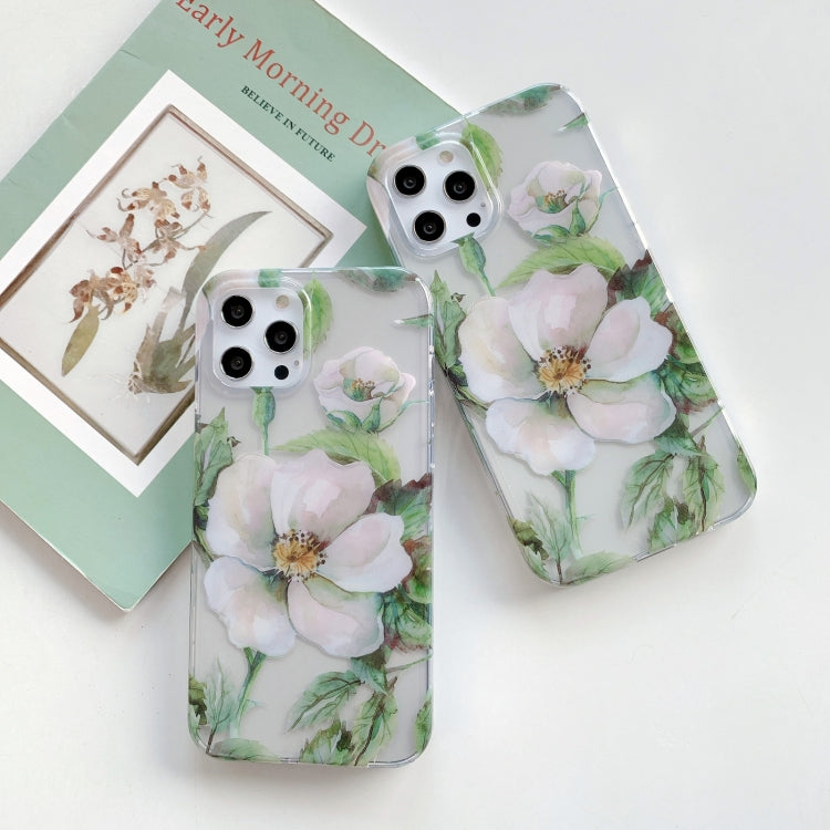 For iPhone 11 Pro Hollow Flowers Pattern TPU Protective Case