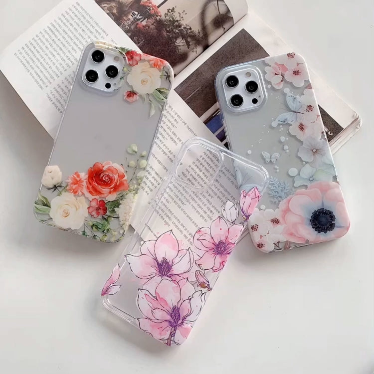 For iPhone 11 Pro Max Hollow Flowers Pattern TPU Protective Case