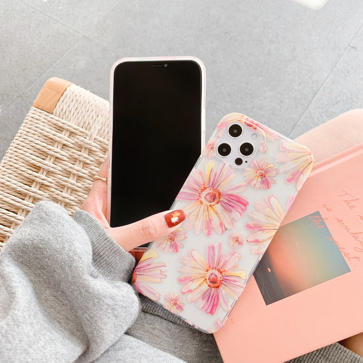 For iPhone 11 Pro Max Hollow Flowers Pattern TPU Protective Case