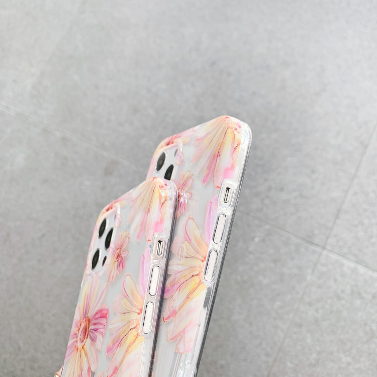For iPhone 11 Pro Max Hollow Flowers Pattern TPU Protective Case