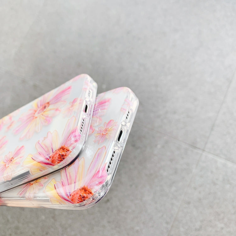 For iPhone 11 Pro Max Hollow Flowers Pattern TPU Protective Case