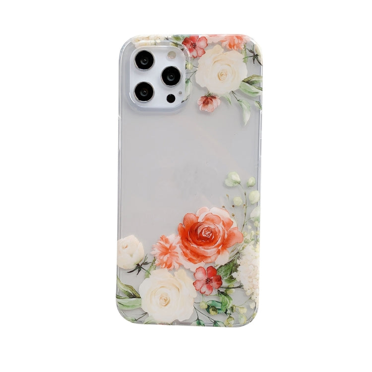For iPhone 11 Pro Max Hollow Flowers Pattern TPU Protective Case