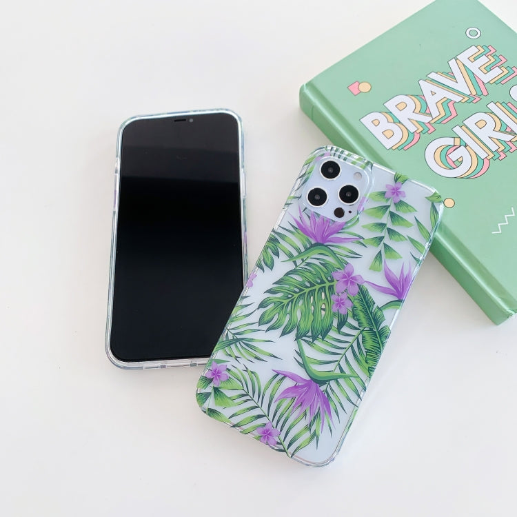 For iPhone 11 Pro Max Hollow Flowers Pattern TPU Protective Case