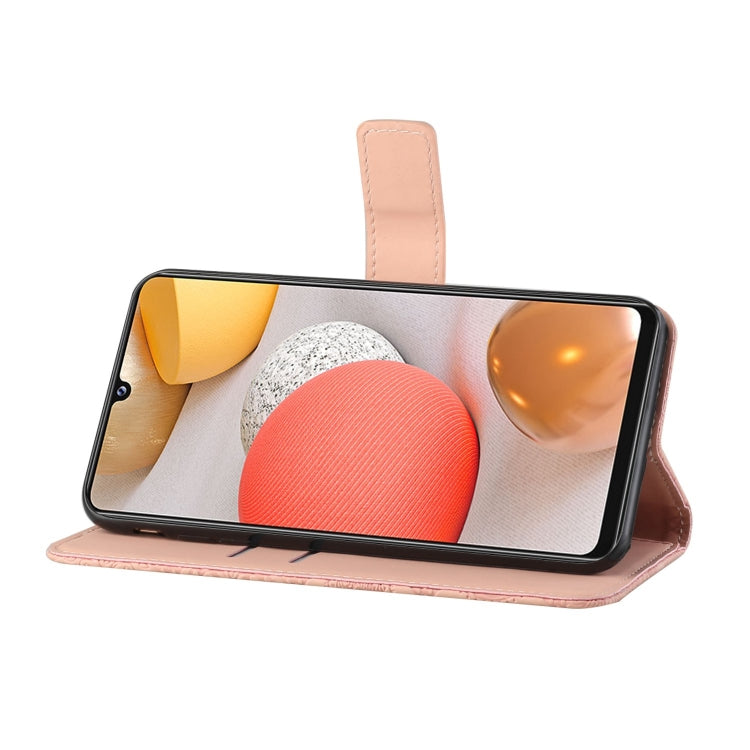 For Samsung Galaxy A12 Ethnic Style Embossed Pattern Horizontal Flip Leather Case with Holder & Card Slots & Wallet & Lanyard