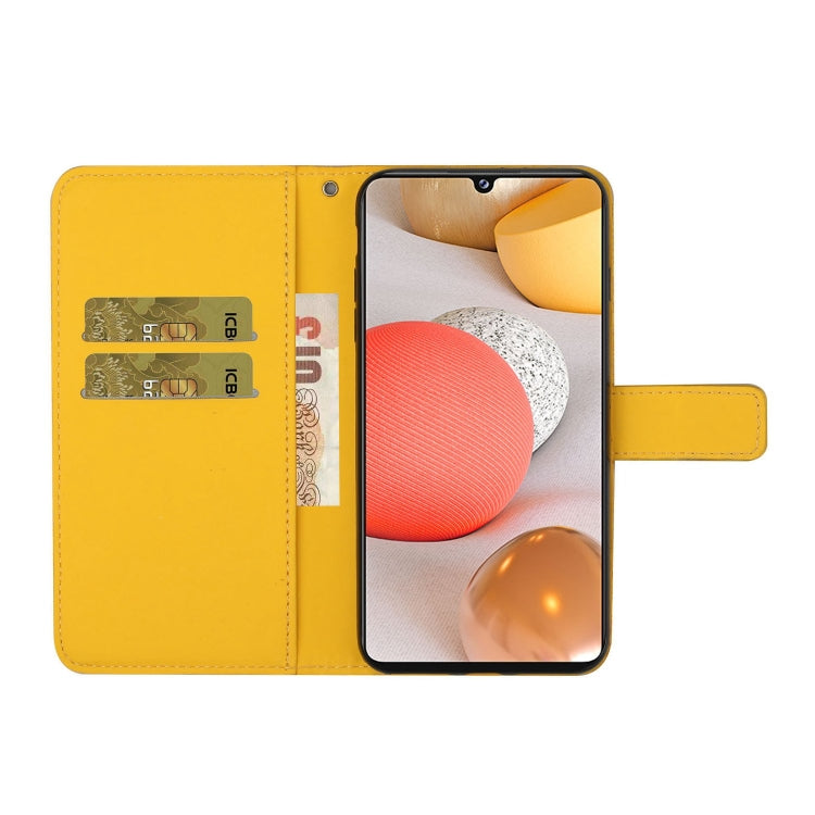 For Samsung Galaxy A12 Ethnic Style Embossed Pattern Horizontal Flip Leather Case with Holder & Card Slots & Wallet & Lanyard