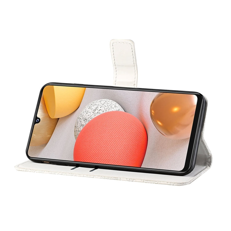 For Samsung Galaxy A12 Ethnic Style Embossed Pattern Horizontal Flip Leather Case with Holder & Card Slots & Wallet & Lanyard