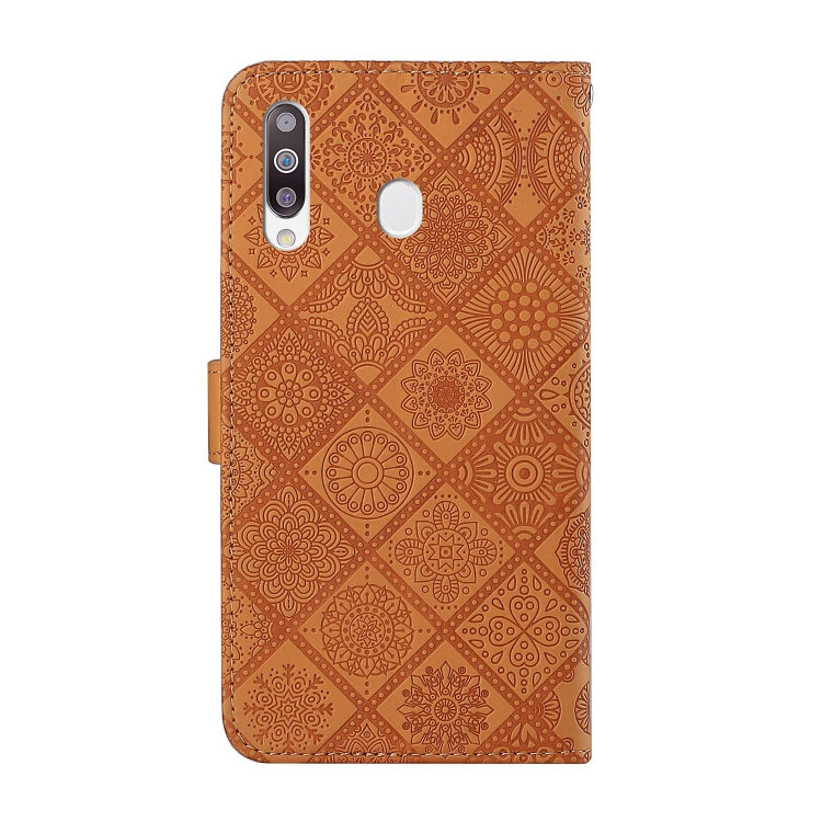For Samsung Galaxy A20s Ethnic Style Embossed Pattern Horizontal Flip Leather Case with Holder & Card Slots & Wallet & Lanyard