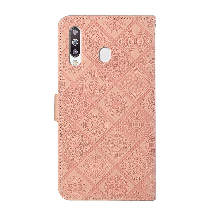 For Samsung Galaxy A20s Ethnic Style Embossed Pattern Horizontal Flip Leather Case with Holder & Card Slots & Wallet & Lanyard