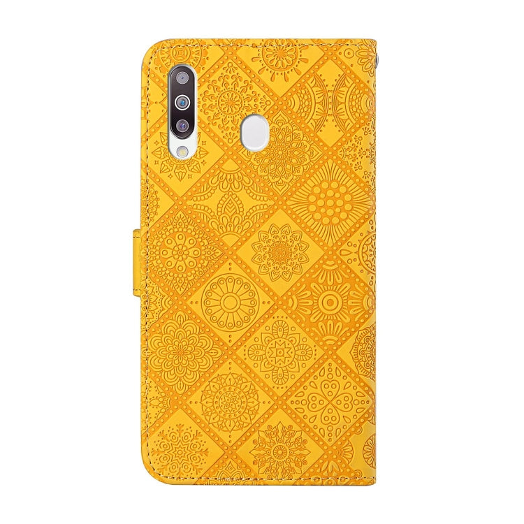 For Samsung Galaxy A20s Ethnic Style Embossed Pattern Horizontal Flip Leather Case with Holder & Card Slots & Wallet & Lanyard
