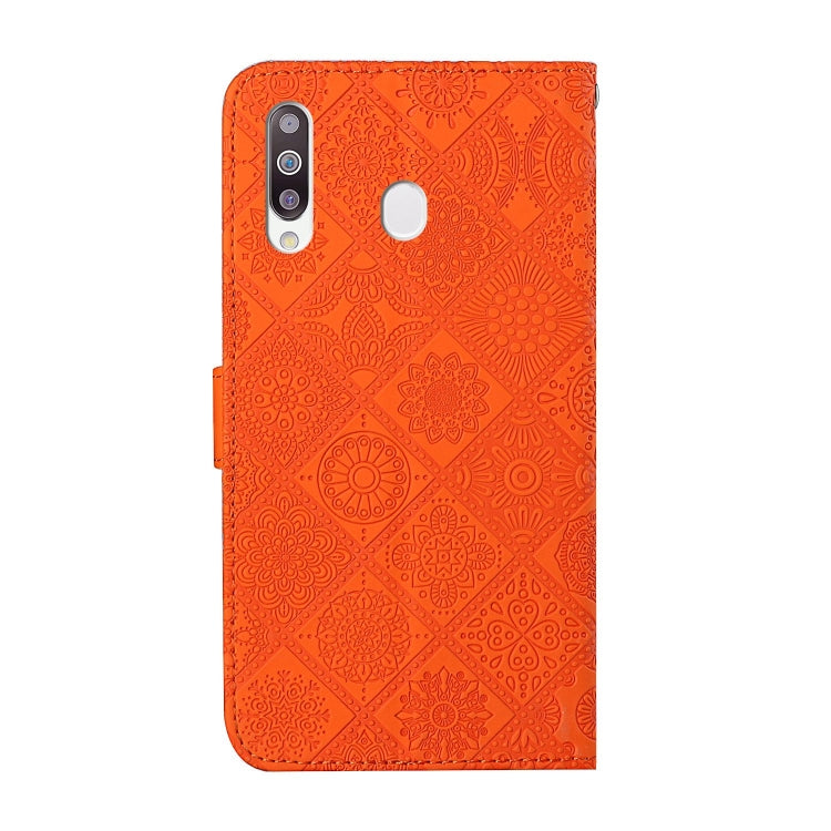 For Samsung Galaxy A20s Ethnic Style Embossed Pattern Horizontal Flip Leather Case with Holder & Card Slots & Wallet & Lanyard