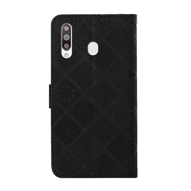 For Samsung Galaxy A20s Ethnic Style Embossed Pattern Horizontal Flip Leather Case with Holder & Card Slots & Wallet & Lanyard