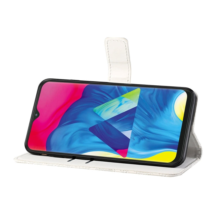 For Samsung Galaxy A20s Ethnic Style Embossed Pattern Horizontal Flip Leather Case with Holder & Card Slots & Wallet & Lanyard