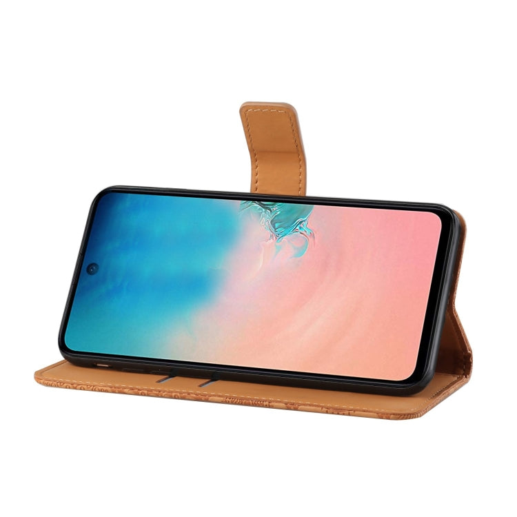 For Samsung Galaxy A31 Ethnic Style Embossed Pattern Horizontal Flip Leather Case with Holder & Card Slots & Wallet & Lanyard