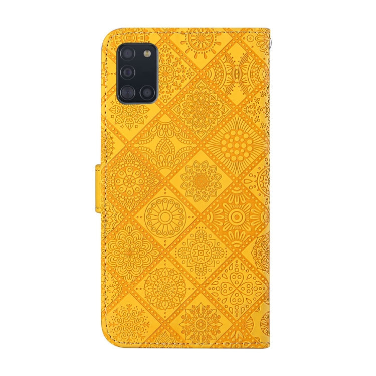 For Samsung Galaxy A31 Ethnic Style Embossed Pattern Horizontal Flip Leather Case with Holder & Card Slots & Wallet & Lanyard