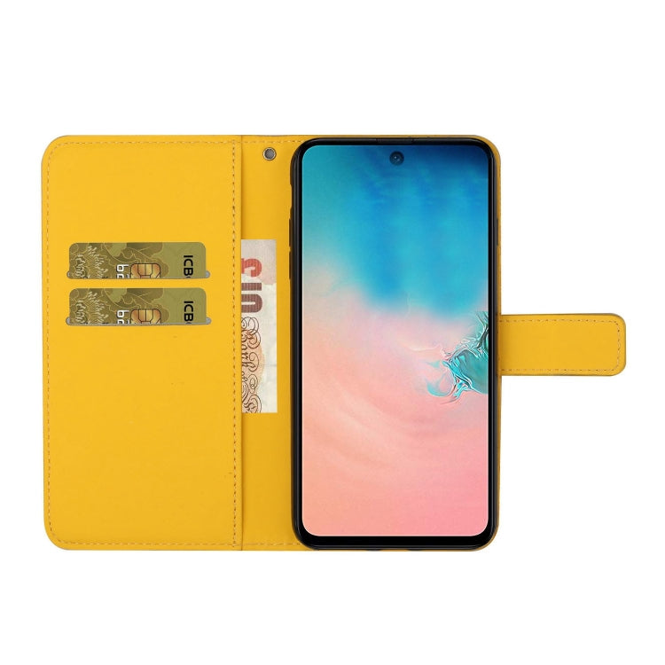 For Samsung Galaxy A31 Ethnic Style Embossed Pattern Horizontal Flip Leather Case with Holder & Card Slots & Wallet & Lanyard