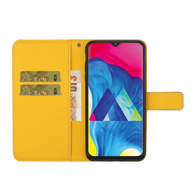 For Samsung Galaxy A40 Ethnic Style Embossed Pattern Horizontal Flip Leather Case with Holder & Card Slots & Wallet & Lanyard