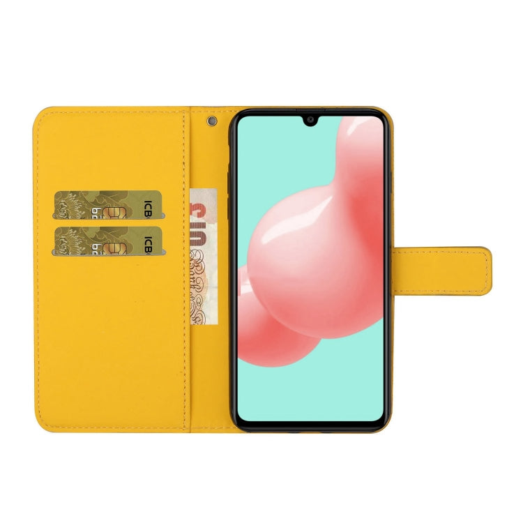 For Samsung Galaxy A41 Ethnic Style Embossed Pattern Horizontal Flip Leather Case with Holder & Card Slots & Wallet & Lanyard