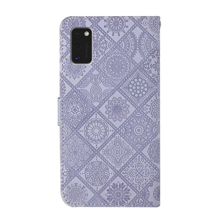 For Samsung Galaxy A41 Ethnic Style Embossed Pattern Horizontal Flip Leather Case with Holder & Card Slots & Wallet & Lanyard