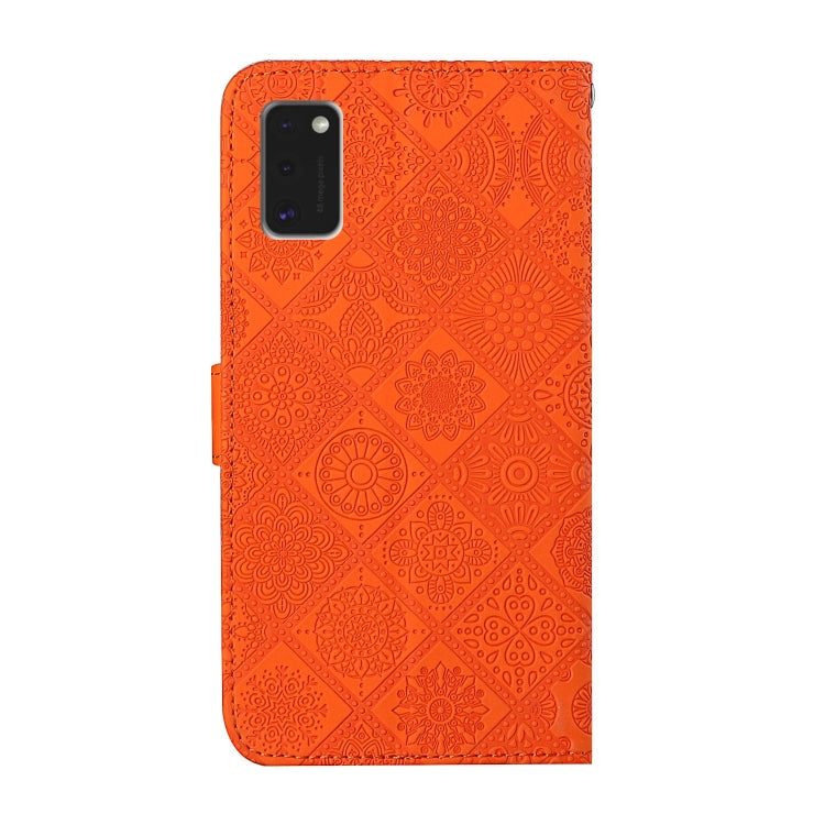 For Samsung Galaxy A41 Ethnic Style Embossed Pattern Horizontal Flip Leather Case with Holder & Card Slots & Wallet & Lanyard