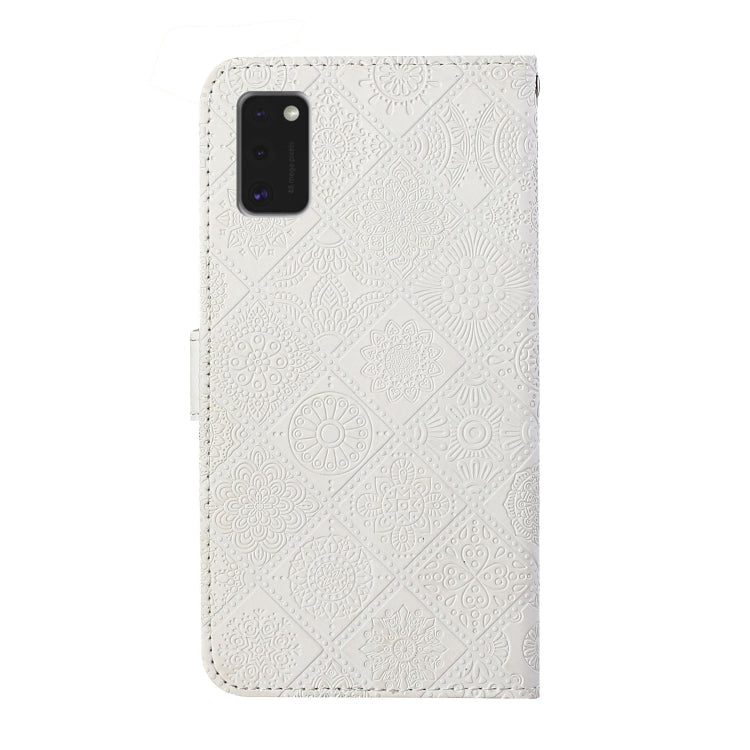 For Samsung Galaxy A41 Ethnic Style Embossed Pattern Horizontal Flip Leather Case with Holder & Card Slots & Wallet & Lanyard