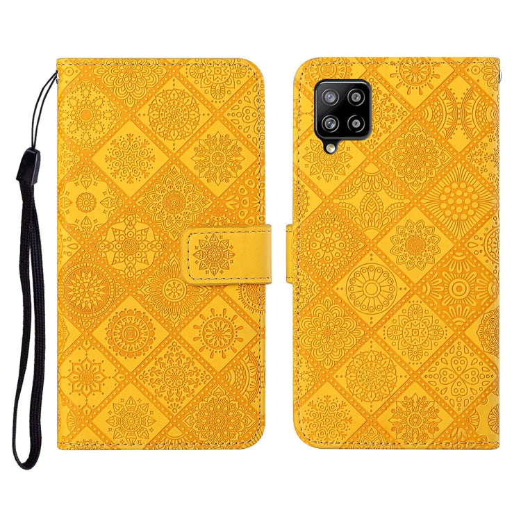 For Samsung Galaxy A42 5G Ethnic Style Embossed Pattern Horizontal Flip Leather Case with Holder & Card Slots & Wallet & Lanyard