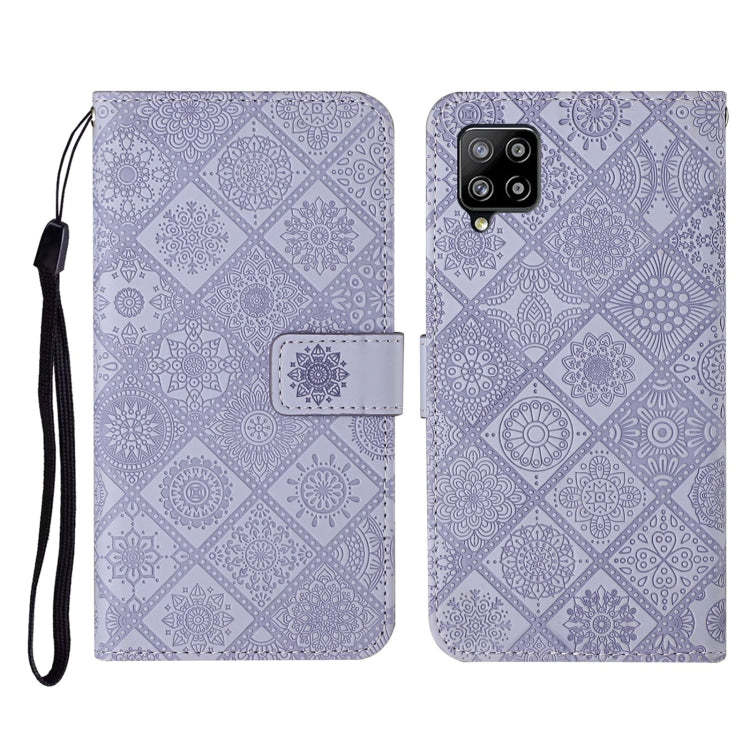 For Samsung Galaxy A42 5G Ethnic Style Embossed Pattern Horizontal Flip Leather Case with Holder & Card Slots & Wallet & Lanyard