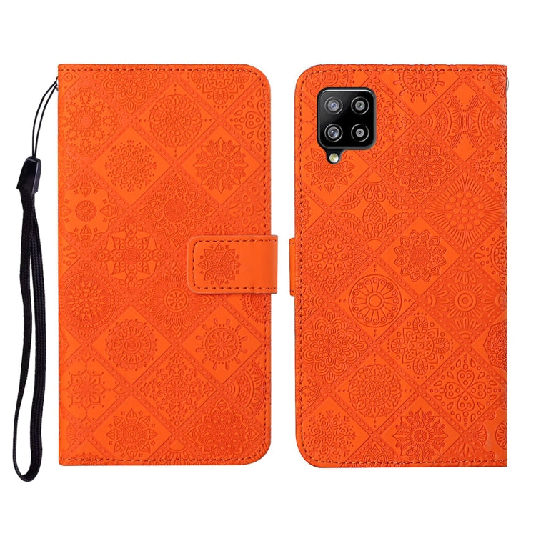 For Samsung Galaxy A42 5G Ethnic Style Embossed Pattern Horizontal Flip Leather Case with Holder & Card Slots & Wallet & Lanyard