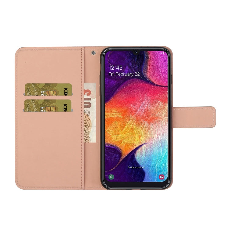 For Samsung Galaxy A50 Ethnic Style Embossed Pattern Horizontal Flip Leather Case with Holder & Card Slots & Wallet & Lanyard