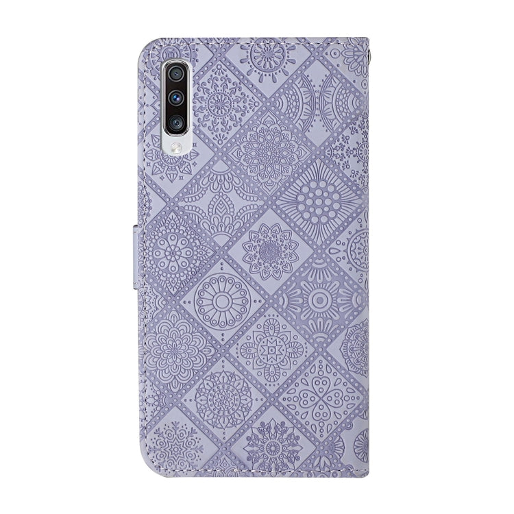 For Samsung Galaxy A50 Ethnic Style Embossed Pattern Horizontal Flip Leather Case with Holder & Card Slots & Wallet & Lanyard