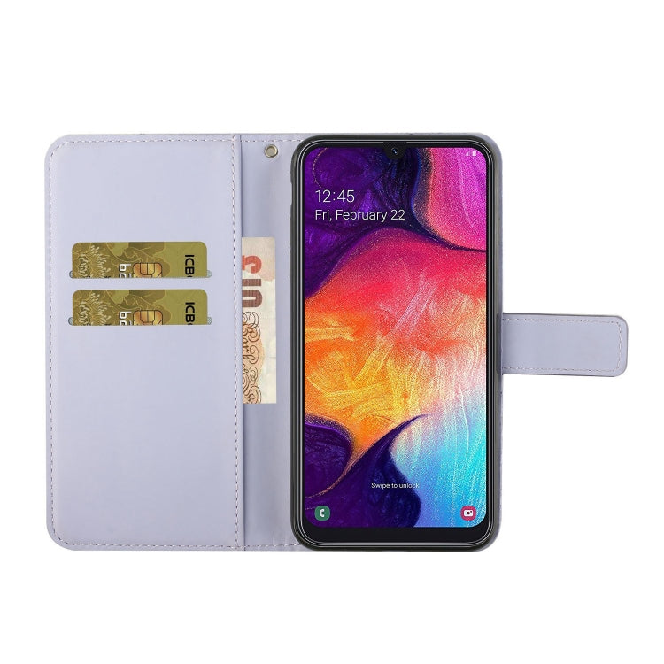 For Samsung Galaxy A50 Ethnic Style Embossed Pattern Horizontal Flip Leather Case with Holder & Card Slots & Wallet & Lanyard