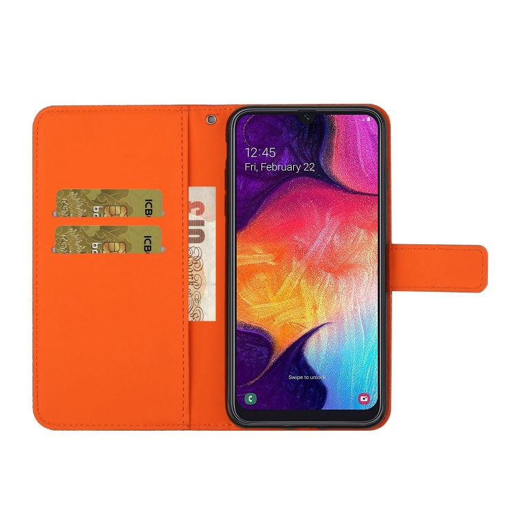 For Samsung Galaxy A50 Ethnic Style Embossed Pattern Horizontal Flip Leather Case with Holder & Card Slots & Wallet & Lanyard