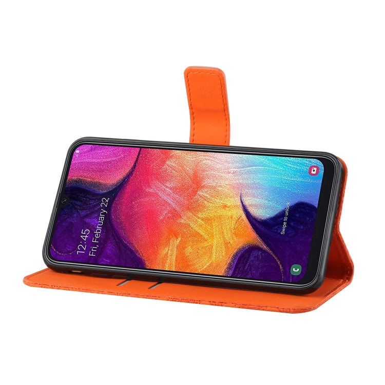 For Samsung Galaxy A50 Ethnic Style Embossed Pattern Horizontal Flip Leather Case with Holder & Card Slots & Wallet & Lanyard
