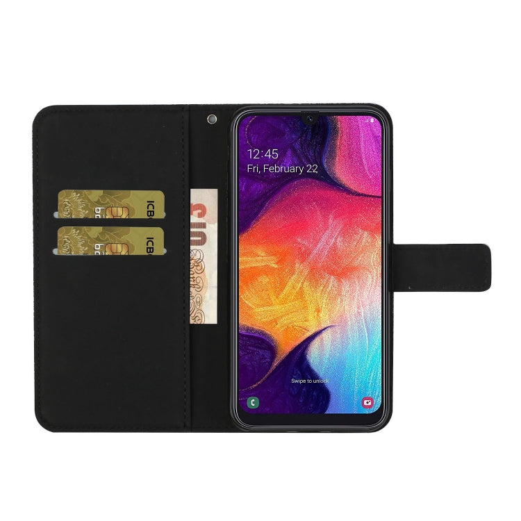 For Samsung Galaxy A50 Ethnic Style Embossed Pattern Horizontal Flip Leather Case with Holder & Card Slots & Wallet & Lanyard