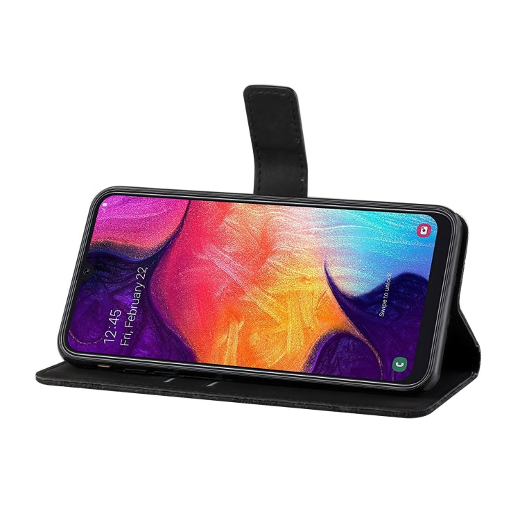 For Samsung Galaxy A50 Ethnic Style Embossed Pattern Horizontal Flip Leather Case with Holder & Card Slots & Wallet & Lanyard