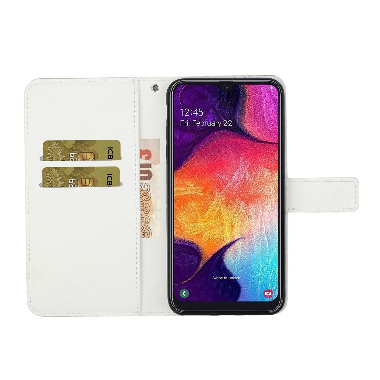 For Samsung Galaxy A50 Ethnic Style Embossed Pattern Horizontal Flip Leather Case with Holder & Card Slots & Wallet & Lanyard