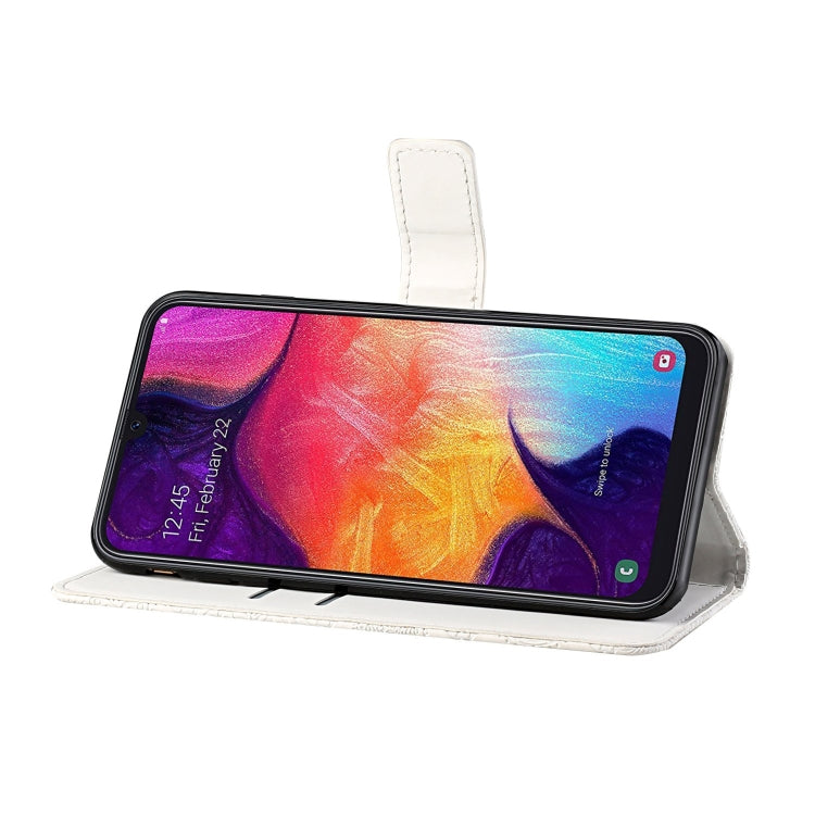 For Samsung Galaxy A50 Ethnic Style Embossed Pattern Horizontal Flip Leather Case with Holder & Card Slots & Wallet & Lanyard
