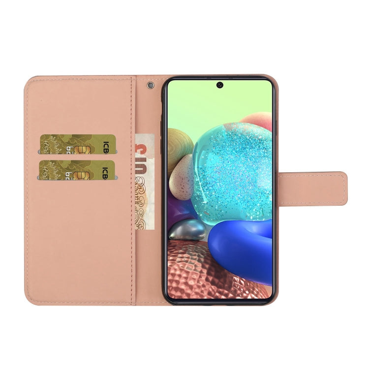 For Samsung Galaxy A51 Ethnic Style Embossed Pattern Horizontal Flip Leather Case with Holder & Card Slots & Wallet & Lanyard