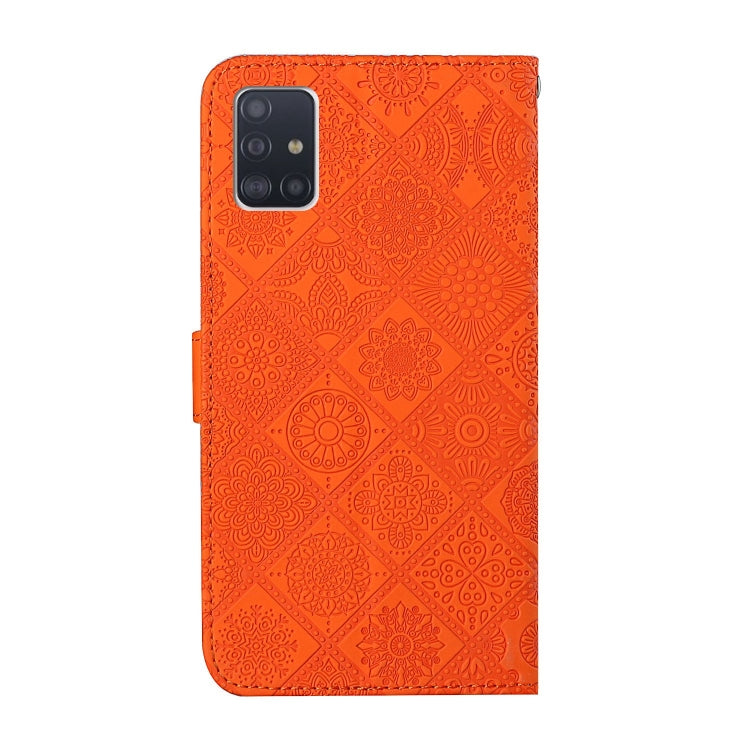 For Samsung Galaxy A51 Ethnic Style Embossed Pattern Horizontal Flip Leather Case with Holder & Card Slots & Wallet & Lanyard