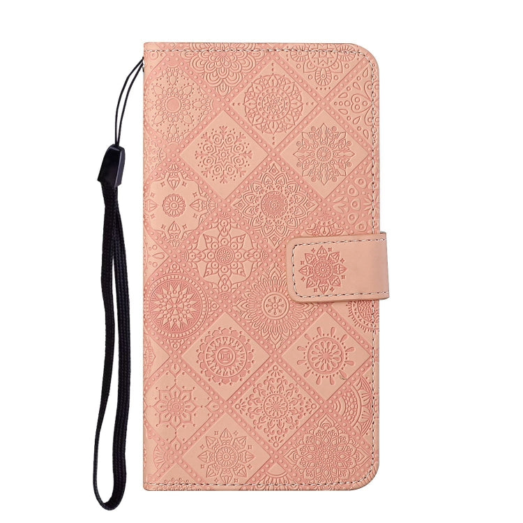 For Samsung Galaxy A70 Ethnic Style Embossed Pattern Horizontal Flip Leather Case with Holder & Card Slots & Wallet & Lanyard