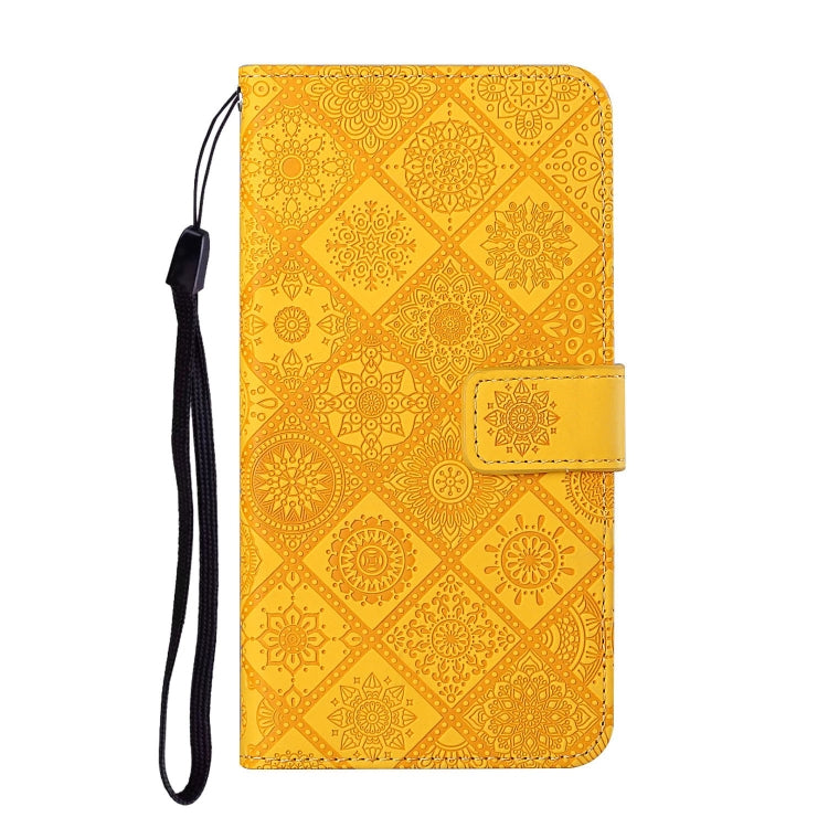 For Samsung Galaxy A70 Ethnic Style Embossed Pattern Horizontal Flip Leather Case with Holder & Card Slots & Wallet & Lanyard