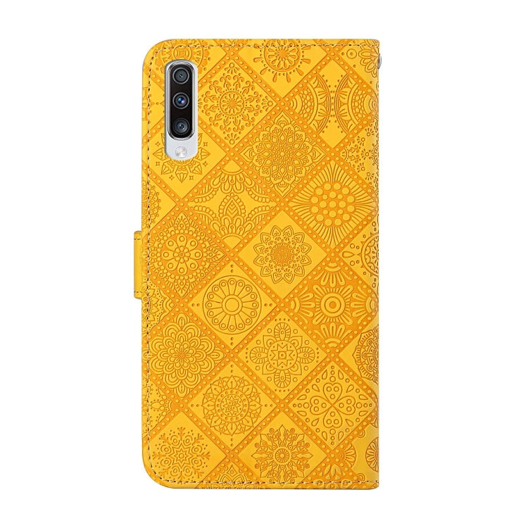 For Samsung Galaxy A70 Ethnic Style Embossed Pattern Horizontal Flip Leather Case with Holder & Card Slots & Wallet & Lanyard
