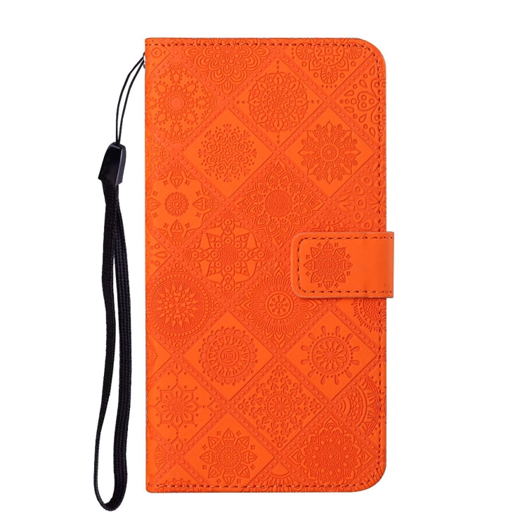 For Samsung Galaxy A70 Ethnic Style Embossed Pattern Horizontal Flip Leather Case with Holder & Card Slots & Wallet & Lanyard