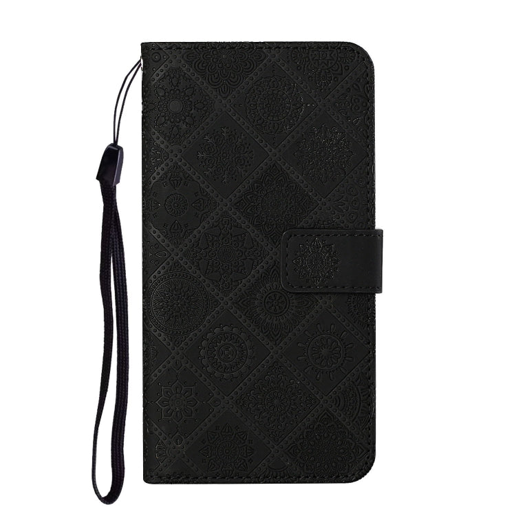 For Samsung Galaxy A70 Ethnic Style Embossed Pattern Horizontal Flip Leather Case with Holder & Card Slots & Wallet & Lanyard