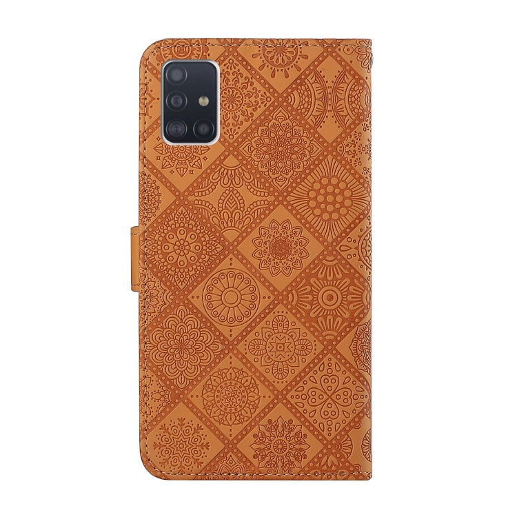 For Samsung Galaxy A71 Ethnic Style Embossed Pattern Horizontal Flip Leather Case with Holder & Card Slots & Wallet & Lanyard